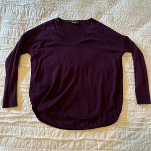 Express XS purple long sleeve sweater
